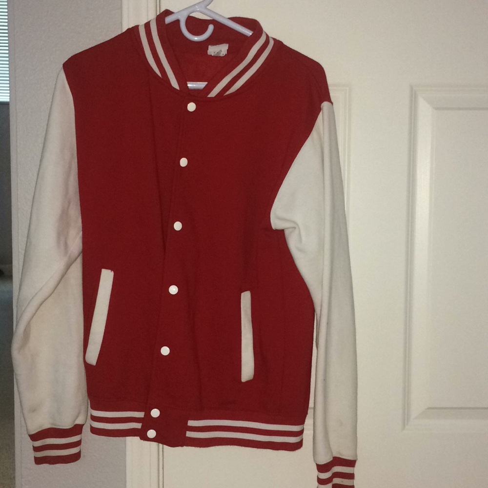 Basic Red Varsity Jacket